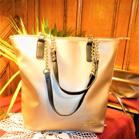 Gorgeous *** KENNETH COLE Reflection *** Metallic Large Shopper Bag Purse - Picture 1 of 4